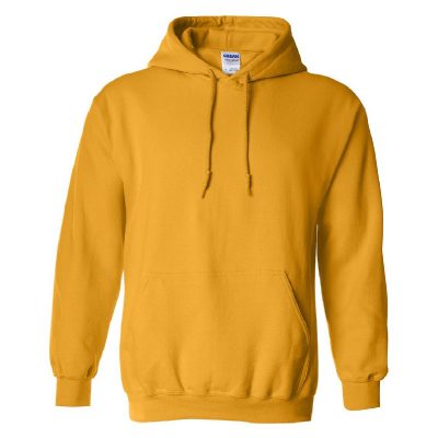 Hoodie Gildan 305g/m2 - Jaune (front)